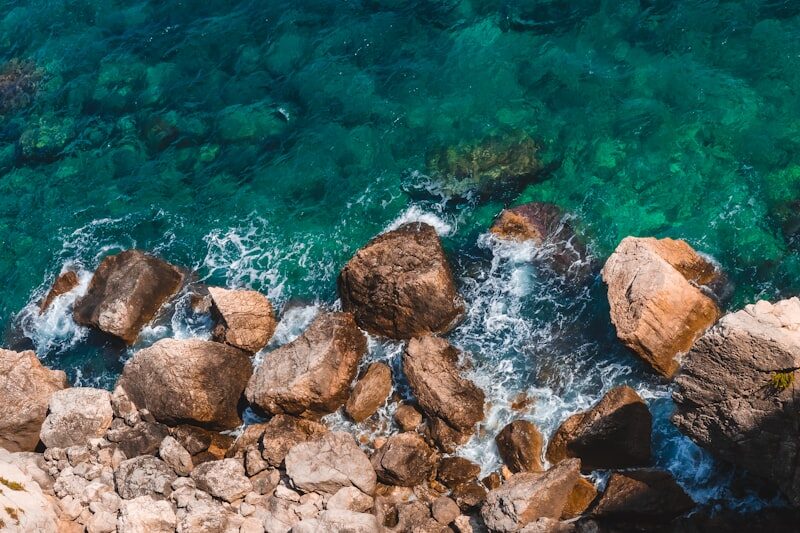Clifftop coastal town, Sicily